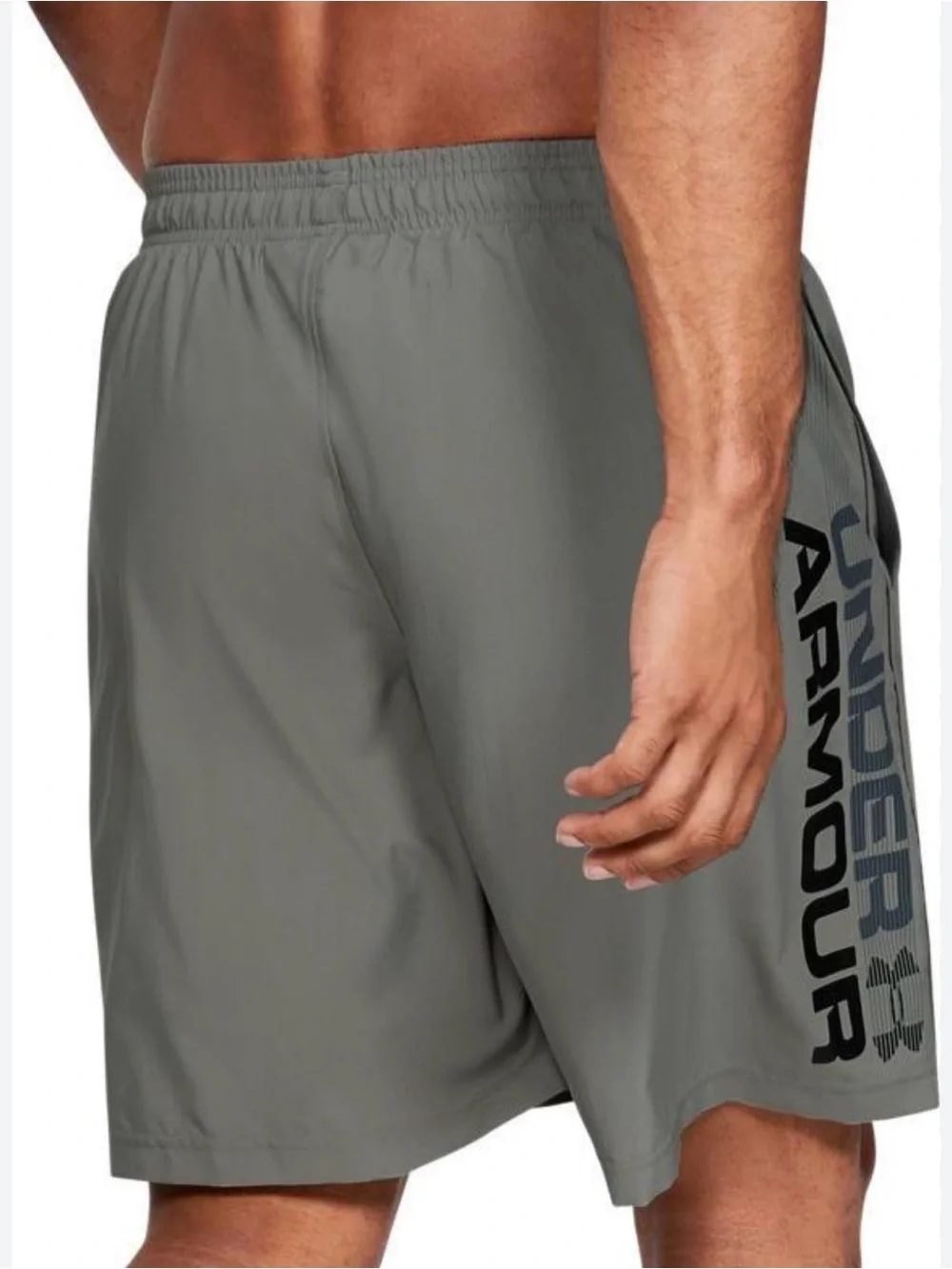 Under Armour Men’s Gray Athletic Training Shorts with Side Logo men’s extra larg